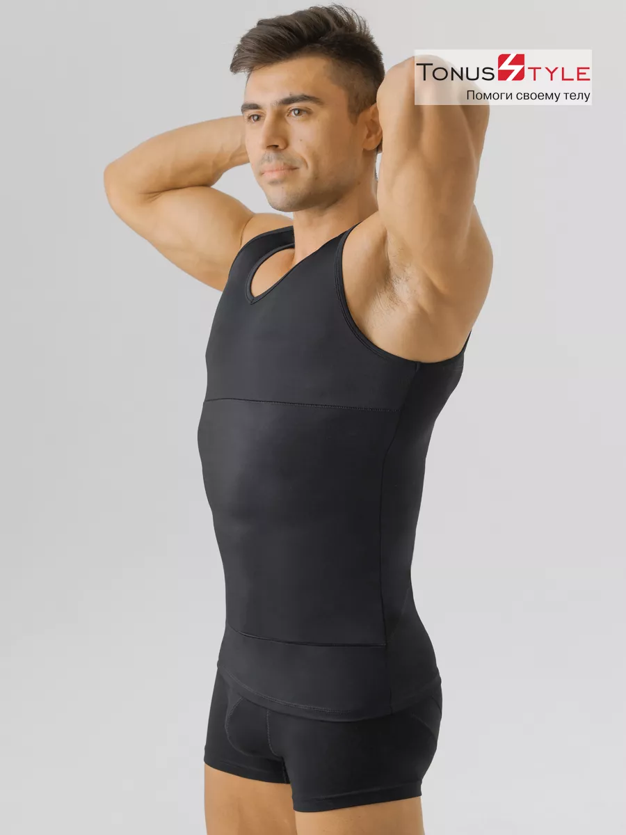 Майка корсетная М6679 черный