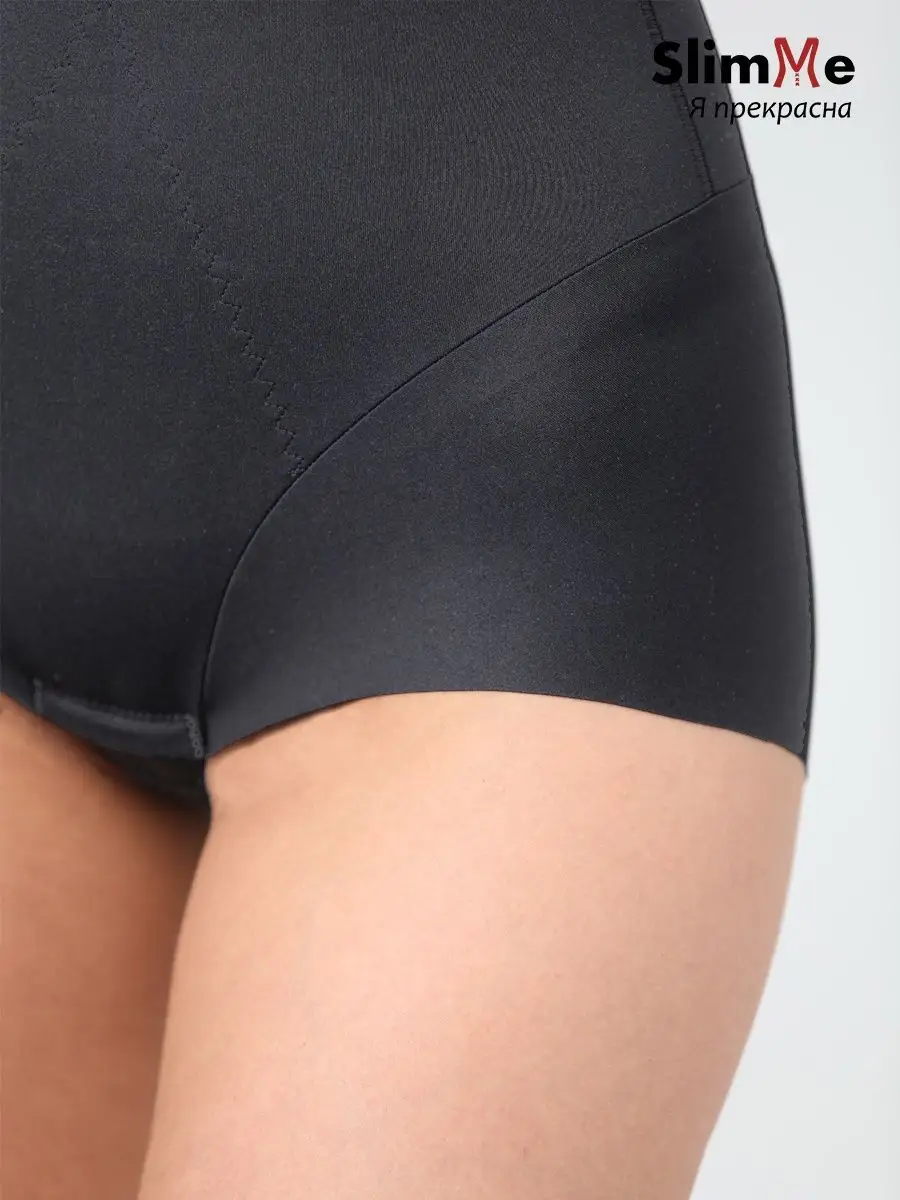 Боди утягивающее корректирующее живот на бретелях для женщин черный