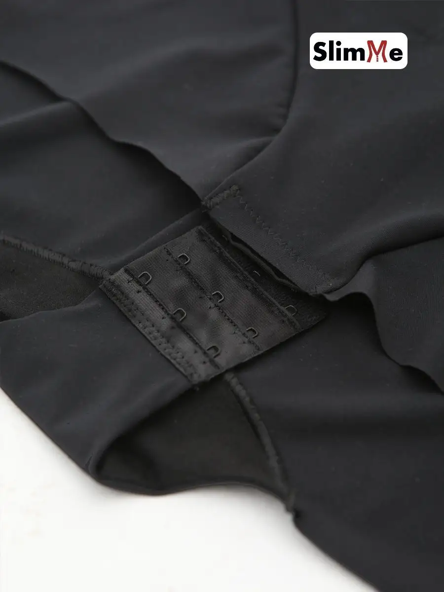 Боди утягивающее корректирующее живот на бретелях для женщин черный