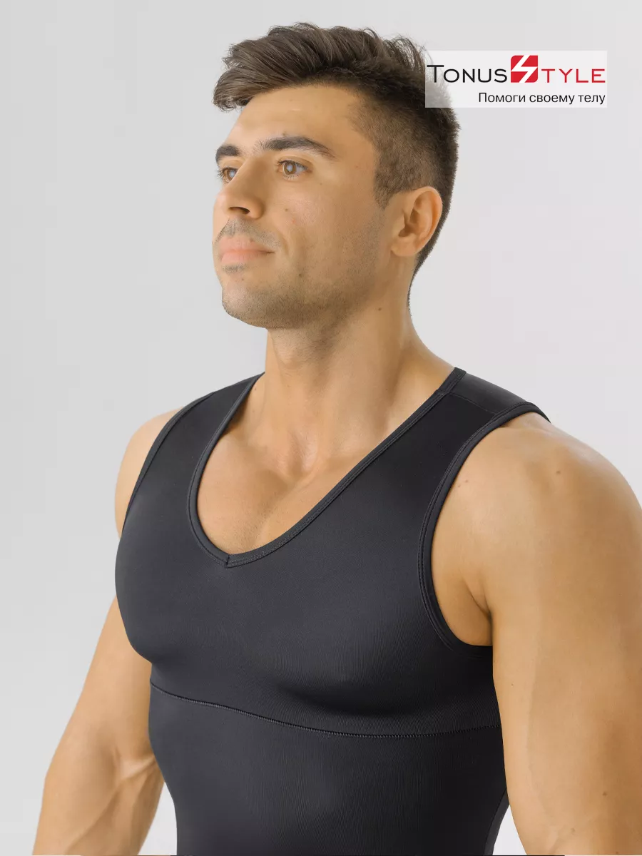 Майка корсетная М6679 черный