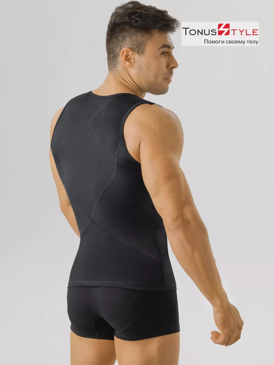 Майка корсетная М6679 черный