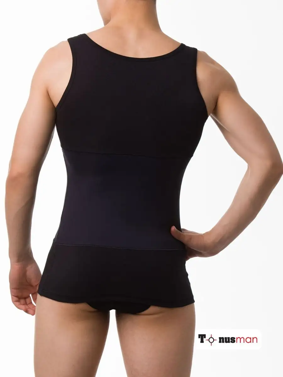 Майка мужская спортивная больших размеров черный