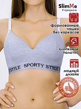  серый меланж/белый