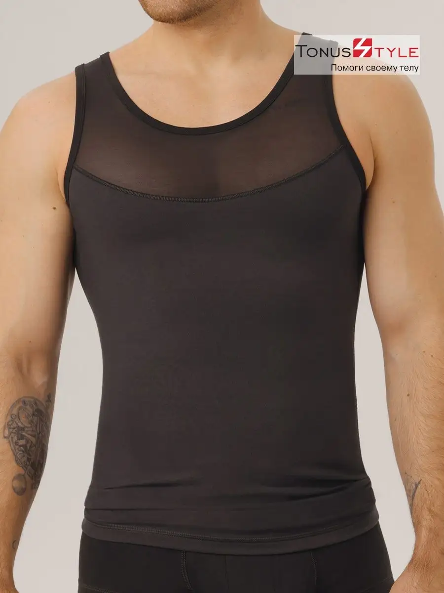 Майка корректирующая М6074 черный
