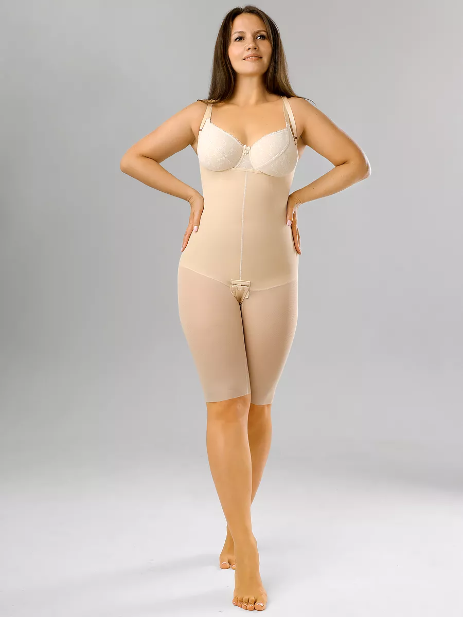 Корсет панталоны утягивающий под одежду бежевый