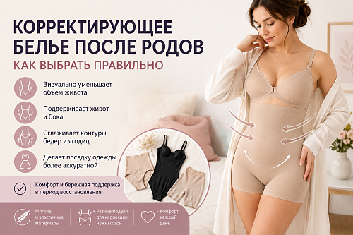 Как выбрать корректирующее белье после родов: советы по выбору