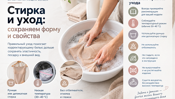 Как стирать корректирующее белье: правила ухода за утягивающим бельем